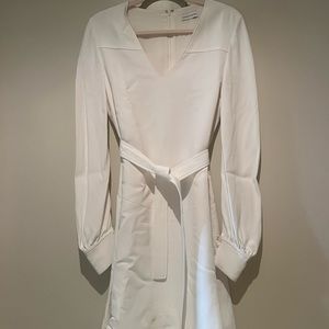 Scanlan Theodore White Longsleeve Dress